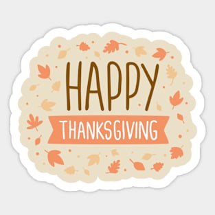 Happy Thanksgiving Day Sticker